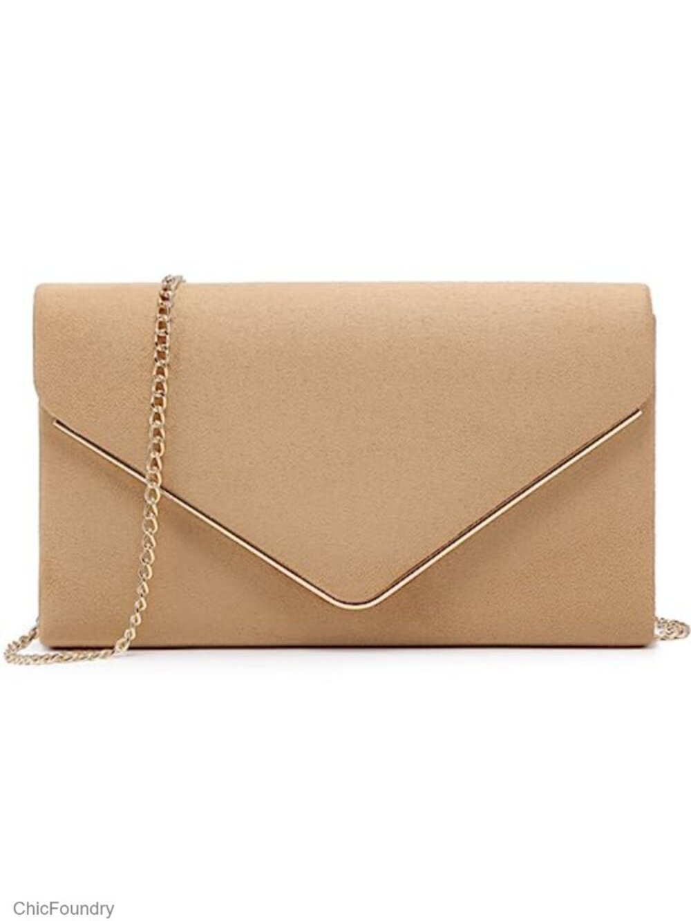 Faux Suede Clutch Purse Evening Bag Bridal Formal Handbag